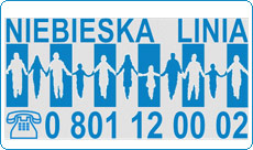 Logo Niebieskiej Linii- infolinia